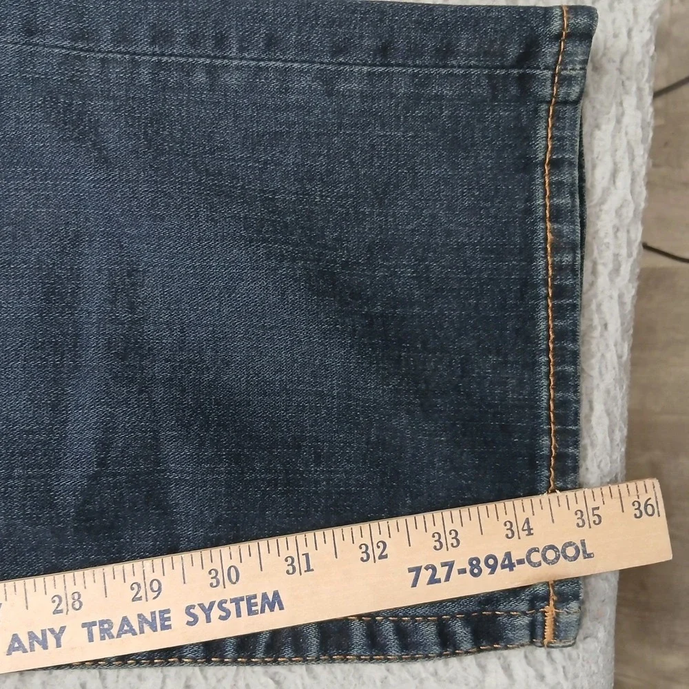 True Religion Section Straight Seat Flap Pocket Jeans‎ Men's 40 Dark Wash EUC
